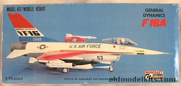 Hasegawa 1/72 YF-16 or F-16A Fighting Falcon, 1110 plastic model kit